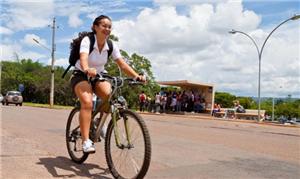 Ciclista na universidade