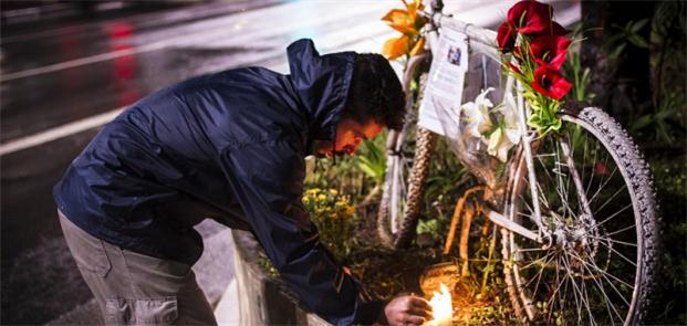 Ciclista recebe homenagem póstuma