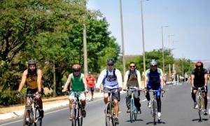 Ciclistas em Brasília