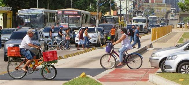 Ciclistas lotam as ruas e ciclovias de Belém