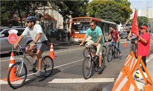 Ciclofaixa do Centro de SP