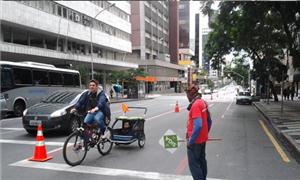 Ciclofaixa em Curitiba