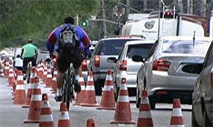 Ciclofaixa em São Paulo