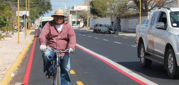 Ciclofaixa na Avenida Guararapes em Petrolina