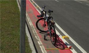 Ciclovia com 75 cm de largura em Curitiba