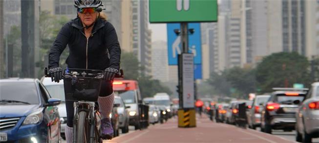 Ciclovia da Paulista, conectando vários pontos de