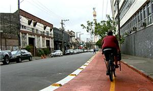 Ciclovia fica no bairro Chácara Santo Antônio