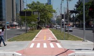 Ciclovia na Avenida Faria Lima