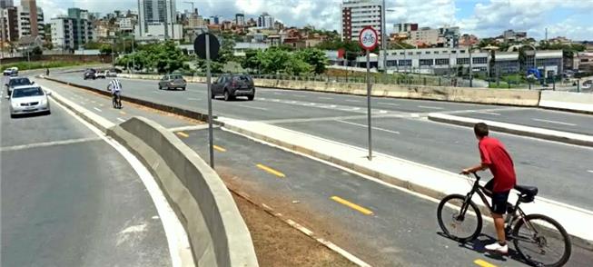 Ciclovia sobre o viaduto Via-710: mais segurança