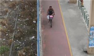 Ciclovia tem 14 km e é muito utilizada por trabalh