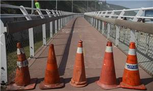 Ciclovia Tim Maia no Rio de Janeiro: fechada para