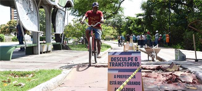 Ciclovias recebem obras de recuperação em Aracaju