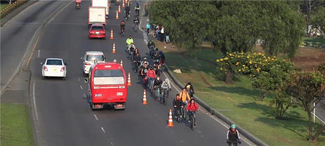 Ciclovias temporárias, o exemplo de Bogotá, na Col