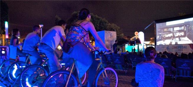Cine Pedal Brasil acontece dias 4 e 5, no Parque V