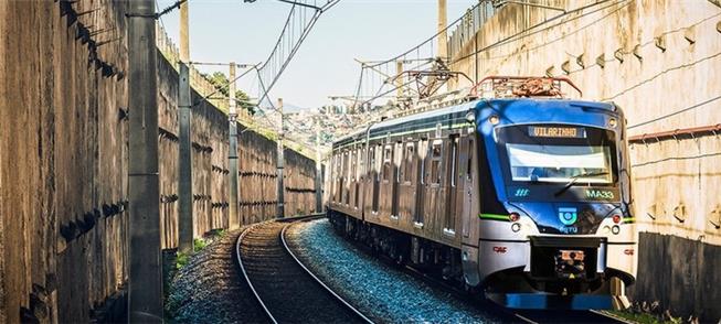 Composição do metrô de BH, operado pela CBTU