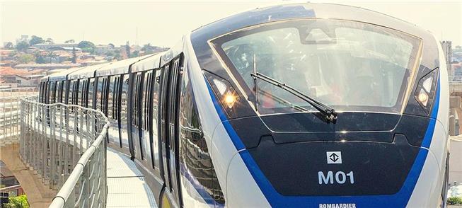 Composição do monotrilho Linha 17 do metrô de São