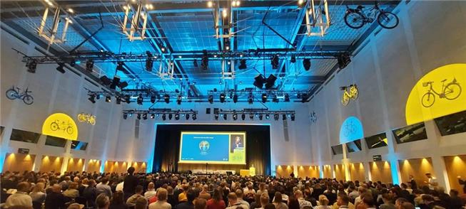 Conferência de abertura, ontem (9), em Leipzig