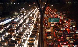 Congestionamento na cidade de São Paulo
