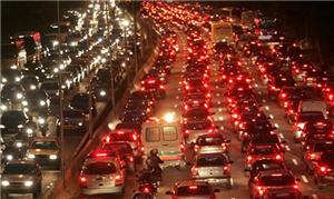 Congestionamento na região da Grande São Paulo