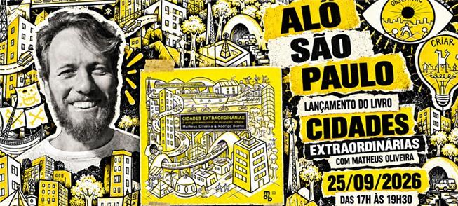 Conversa com autor do livro sobre cidade e sentime