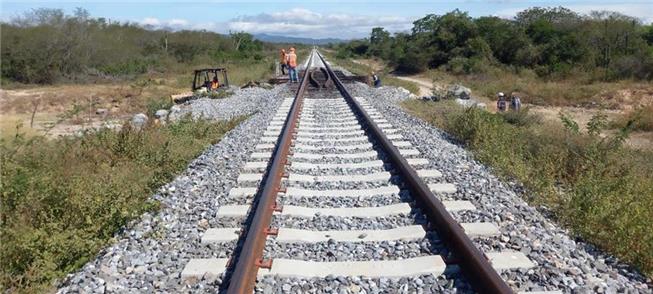 Dormentes de concreto nos trilhos reduz risco de f