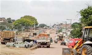 Duplicação da Avenida Tronco está em andamento na