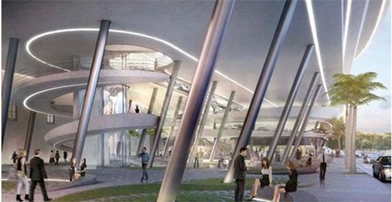 Edifício garagem em Miami, com projeto da arquitet