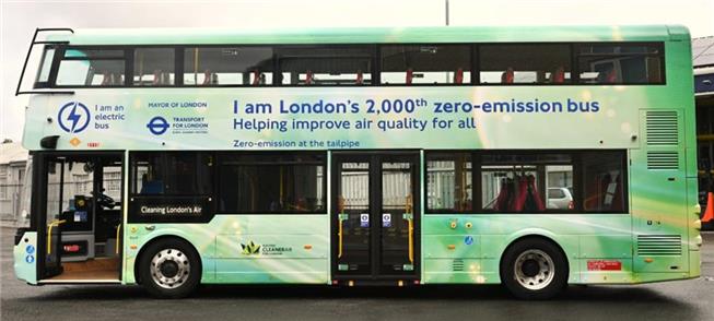 Elétrico nº 2.000 em Londres. Meta é chegar a 9000