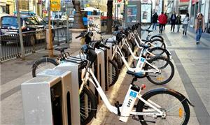 Em Madrid, as bicicletas tem sistema elétrico de a