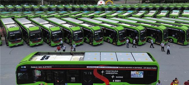 Em São Paulo, forta de ônibus elétrico chegou a 42