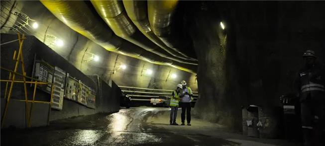 Escavação de túnel do metrô no Rio de Janeiro