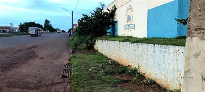 Escola Jorge Amado, na periferia de Palmas: sem ca