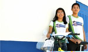 Escolas receberam as 70 primeiras bikes de ação
