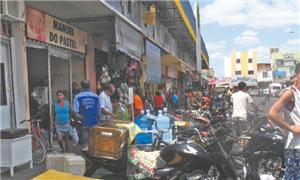 Está quase impossível as pessoas andarem pelas cal