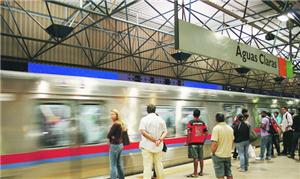 Estação Águas Claras do metrô do DF