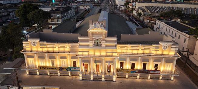 Estação Calçada do VLT de Salvador, em prédio recu