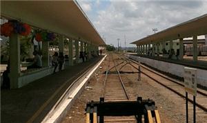 Estação da ferrovia, futura linha do VLT de Natal