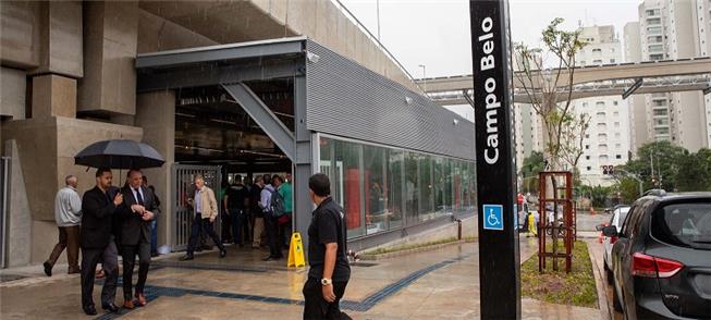 Estação da Linha 5-Lilás, operada pela ViaMobilida