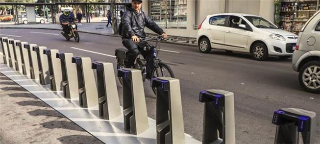 Estação da Tembici, instalada em junho no centro d