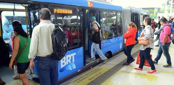 Estação de BRT diesel no Rio de Janeiro