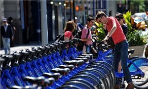 Estação de empréstimo de bicicletas