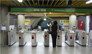 Estação de metrô em São Paulo