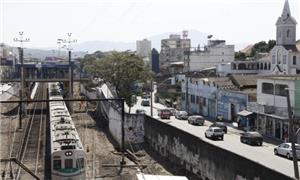 Estação de trem em Nilópolis, na Baixada Fluminens