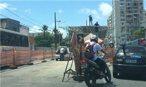 Estação do BRT na Avenida Cruz Cabugá, em Santo Am