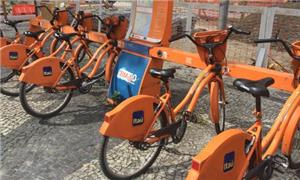 Estação no Centro, onde as bikes têm vários proble