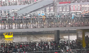 Estacionamento de bicicletas em Amsterdam