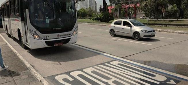 Faixas exclusivas no Recife: projeto paralisado