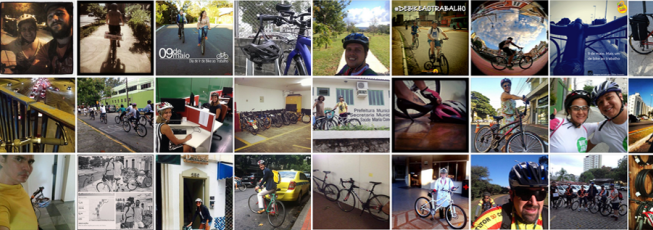 Fotos de participantes de todo o Brasil