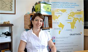 Geórgia Pessoa, da ICAL, visitou a EMBARQ Brasil