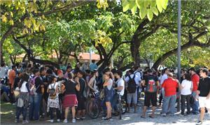 Grupo inicia protesto por obras de mobilidade urba